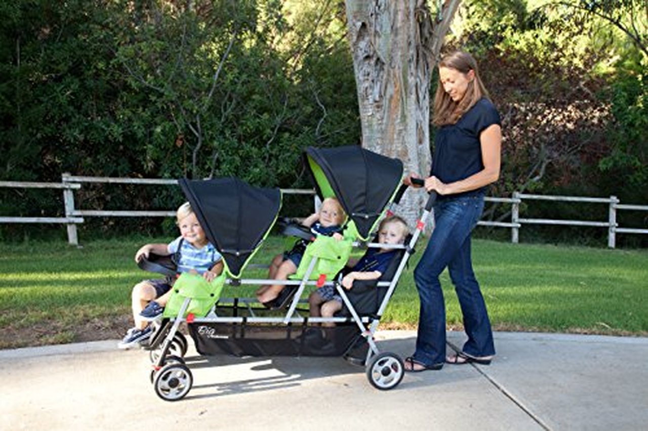joovy triple sit and stand stroller