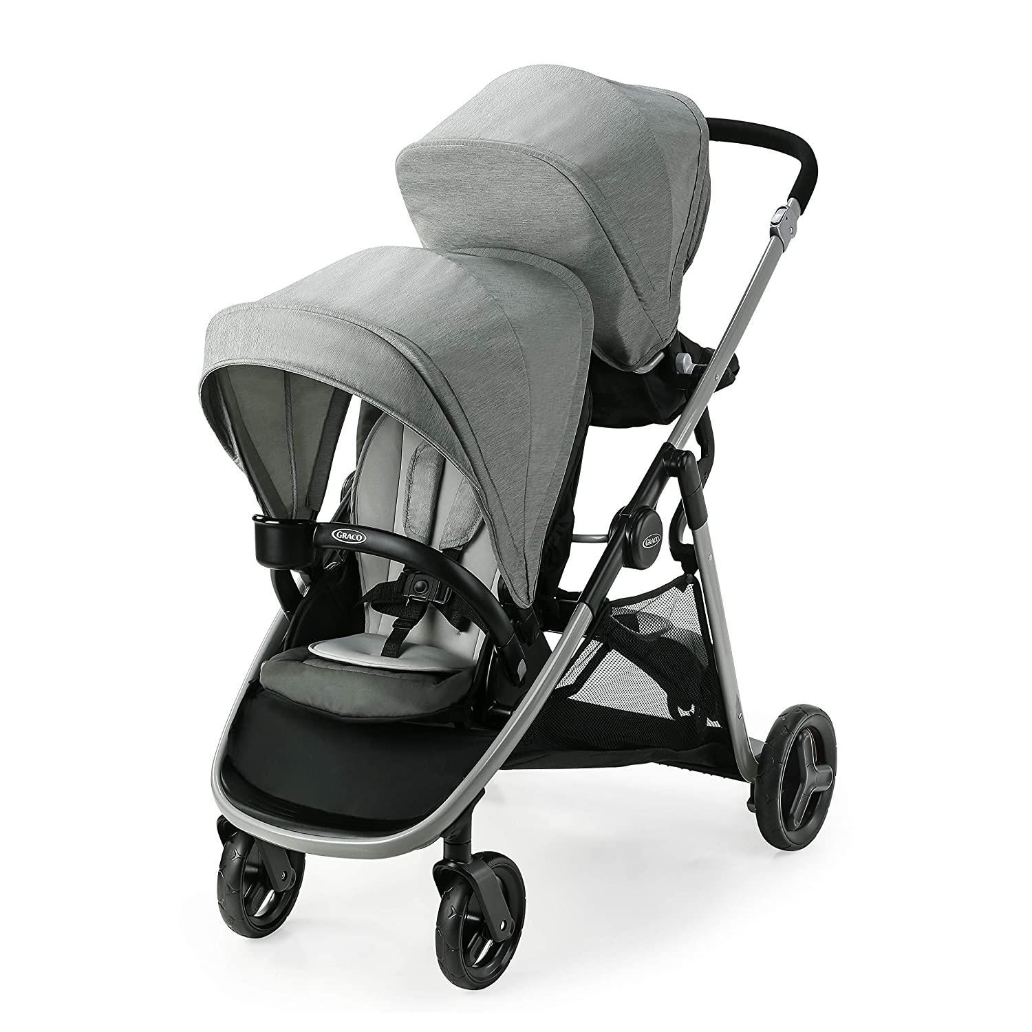 Baby Trend Sit N Stand poussette double pliable convertible avec 2
